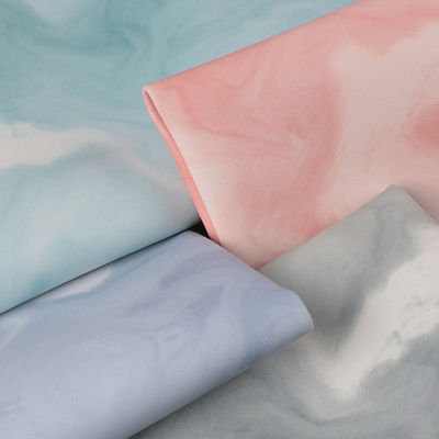 1.0mm Stampa digitale Marmo PVC Falsato cuoio Bottom spazzolato per borsa di mano Uso borsa cosmetica