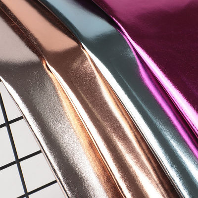0.5mm Laser Engrave PU Leather Eco Friendly Metal Brillante PU Leather