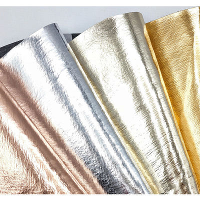 Scatole di imballaggio di cuoio Saffiano Cross PVC Film metallico False Leather Projects