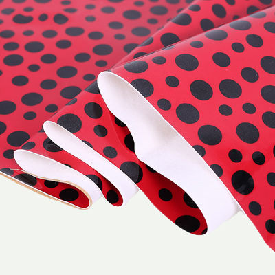 Polka Dot PU Falsa pelle Soft Brush Bottom Polyurethane tessuto di pelle