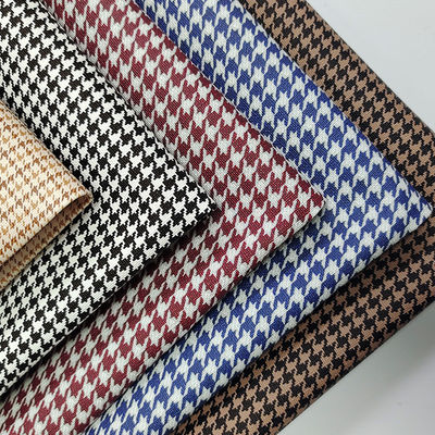 Classic Houndstooth False Leather Fabric Bags PVC Printed Leather