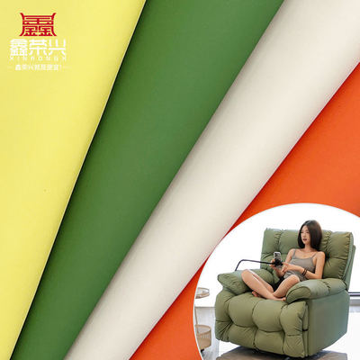 Tessuto in similpelle PVC super elasticizzato, tinta unita, effetto grana, resistente allo sporco