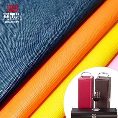 Pvc pelle sintetica artificiale a grano incrociato per portafoglio, custodia di imballaggio, scarpe, notebook, tessuto in pelle