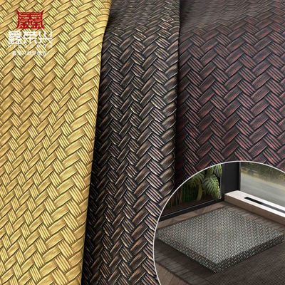 Pvc Big Mat Weave Pattern Artificial Synthetic Leather Packaging Portafoglio Scatola Scarpe Taccuino Faux Leather Fabric