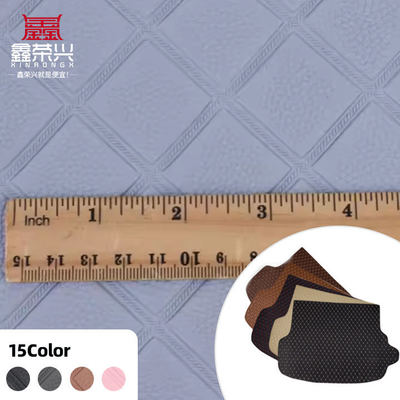 Pelle sintetica artificiale in stile goffrato a losanga in PVC per sedili auto, divani, decorazioni, borse, tessuto in ecopelle