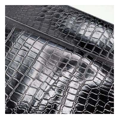 Modello di pietra lucida Pvc Modello di pelle sintetica per animali Calzature Borse e borse Tessuti di pelle finta