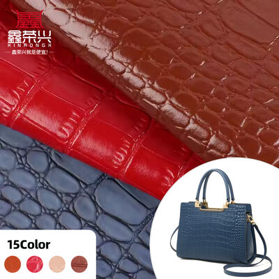 Microfibra PU di pelle sintetica Crocodile pattern per borse Calzature Divani Portafogli Casse Notebook Abbigliamento Calci da calcio Usato all'aperto