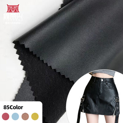 Tessuto in ecopelle sintetica effetto grana Napa B251 semi-PU elasticizzato per abbigliamento, borse, custodie per auricolari