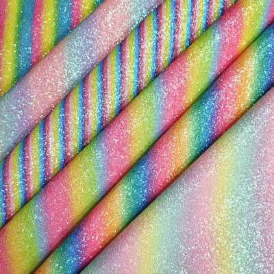Pelle sintetica in PVC con motivo a scacchi glitter arcobaleno per borse, scarpe e artigianato