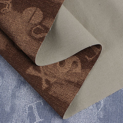 Pelle in PU denim lavata Eco-friendly in rilievo Pelle finta leggera