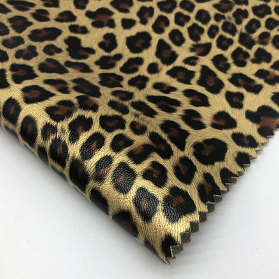 Indumento di stampa Leopard PU pelle resistente all'acqua 0,6 mm Spessore personalizzato