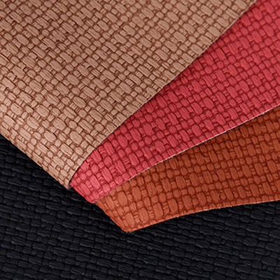 1.2mm Stylish Woven Pattern PVC Leather Handbag Placemat Carta da parati Decorazione Scatola cosmetica Imballaggio