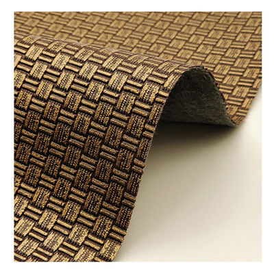 Tasca di imballaggio Falsi progetti di pelle PVC intessuto tessuto in ottone antico