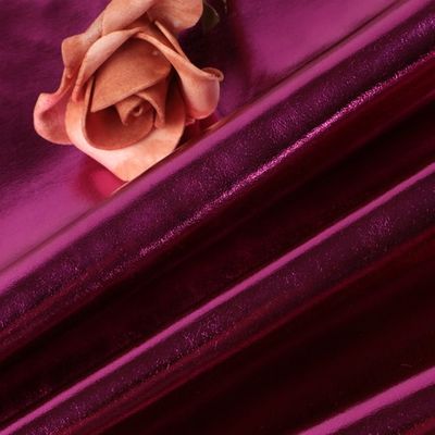 0.5mm Laser Engrave PU Leather Eco Friendly Metal Brillante PU Leather