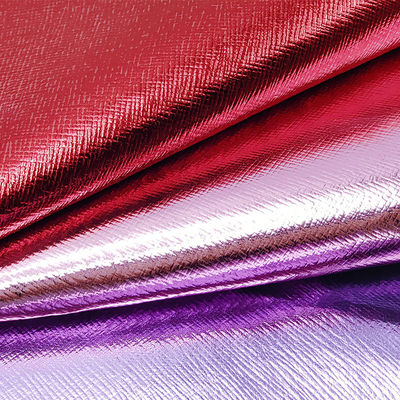 Scatole di imballaggio di cuoio Saffiano Cross PVC Film metallico False Leather Projects