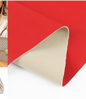 Borsa da mano Lychee PU tessuto di pelle finta a base d'acqua senza solvente