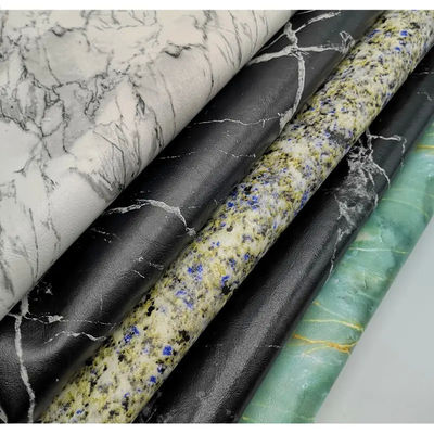 0.7mm impermeabile PU pelle sintetica falso Matte marmo modello