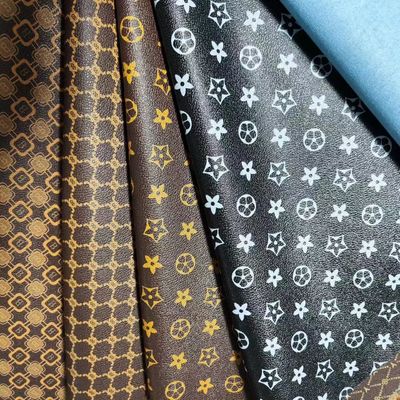 Lettera d'epoca in pelle di PVC stampata per borse spazzola morbida Fondo Eco-friendly