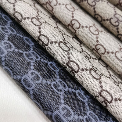 Lettera d'epoca in pelle di PVC stampata per borse spazzola morbida Fondo Eco-friendly