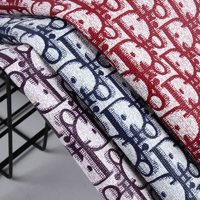 Lettera d'epoca in pelle di PVC stampata per borse spazzola morbida Fondo Eco-friendly