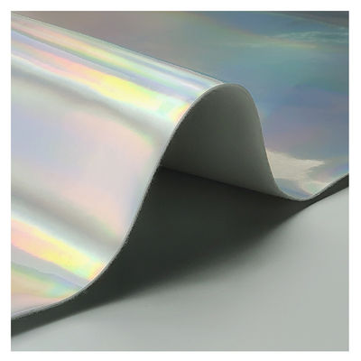 Specchietto laser PU pelle e pelle finta impermeabile gradiente riflettente argento