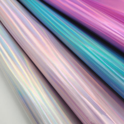 Specchietto laser PU pelle e pelle finta impermeabile gradiente riflettente argento