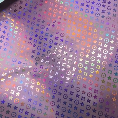 Borsa a mano Laser Engrave PU pelle colorata Pentagono Fiore pelle artificiale PU