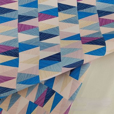 0.8mm Colorato Disegno Geometrico Pvc Pelle Per Borsa A Mano Scatola Di Imballaggio Cassa Telefono Uso Decorazione