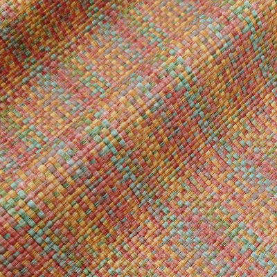 0.8mm di pelle in PVC per borse in rilievo arcobaleno tessuto in pelle finta