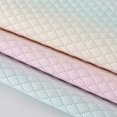 Borsa in rilievo PU tessuto in pelle di arcobaleno in gradiente