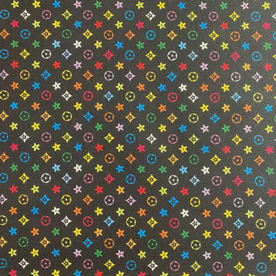 PVC materiale di pelle sintetica finta anti-inquinamento Pentagono stampato