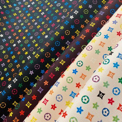 PVC materiale di pelle sintetica finta anti-inquinamento Pentagono stampato