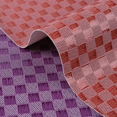 Pvc tessuto di pelle sintetica borse da scacchiera pelle finta personalizzata