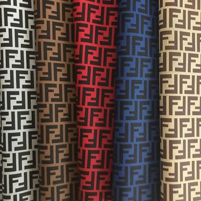 Borse di pelle in PVC con doppia F stampata Portafoglio Portafoglio Cassa telefonica Pacchetto regalo Scatola di pelle Tessuto