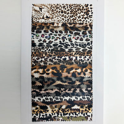 Versatile PU morbido pelle sintetica Leopard stampa fondo elastico
