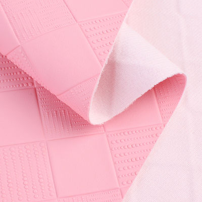 Tessuto di pelle in PVC per borse colorato grande piatto in PVC imitazione di pelle su misura