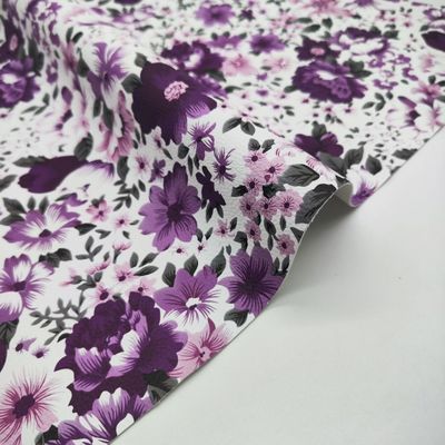 Fiori colorati stampati PVC PU Materiale di pelle sintetica finta