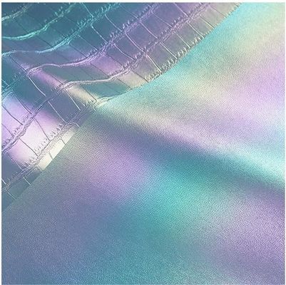 Colore colorato crocodilo PVC falso sacchetto di pelle artificiale materiale di tessuto di pelle