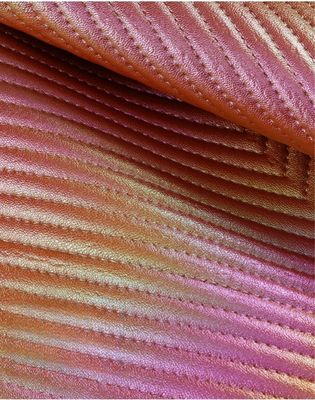 Diamante in gradiente colorato PVC falso sacchetto di pelle artificiale materiale di tessuto di pelle