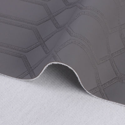Tessuto di cuoio artificiale in PVC falso con disegno a quadrato esagonale