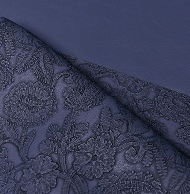 3D Retro Floral Intagliato Pvc Pelle Per Borsa Da Mano Confezionamento Scatola Tessuto Decorativo Placemat Pelle Falsca