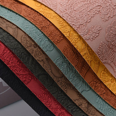 3D Retro Floral Intagliato Pvc Pelle Per Borsa Da Mano Confezionamento Scatola Tessuto Decorativo Placemat Pelle Falsca