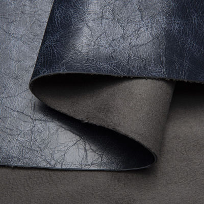 Soft Handfeel 1.5-2.5mm Suede Backing Oil Wax Crazy Horse Leather PVC Artificial Leather per il divano Seat Bag