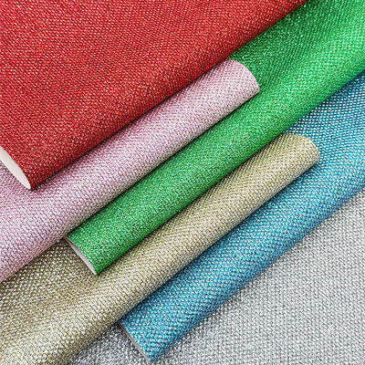 Fodera per scarpe in pelle sintetica PVC con glitter grossi per gioielli, artigianato, bagagli, imballaggi, materiale in similpelle per divani