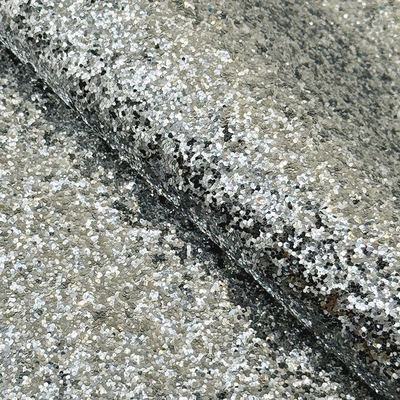 Pelle sintetica PVC con glitter grossi per scarpe, gioielli, artigianato, bagagli, scatole per imballaggio, materiale in finta pelle