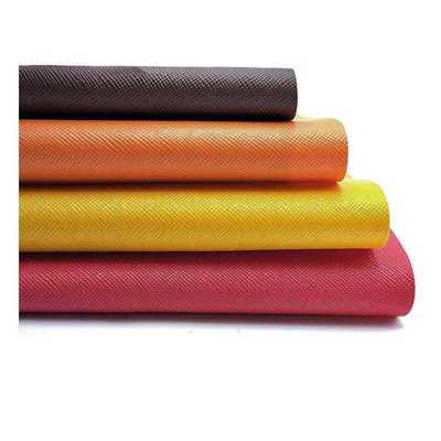 Pvc pelle sintetica artificiale a grano incrociato per portafoglio, custodia di imballaggio, scarpe, notebook, tessuto in pelle