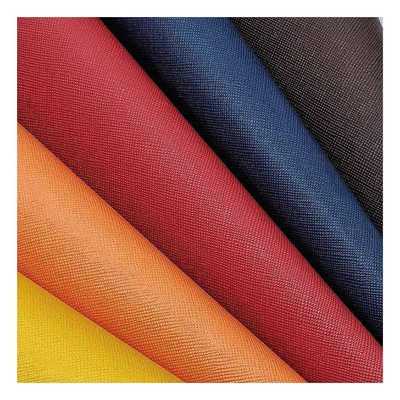 Pvc pelle sintetica artificiale a grano incrociato per portafoglio, custodia di imballaggio, scarpe, notebook, tessuto in pelle