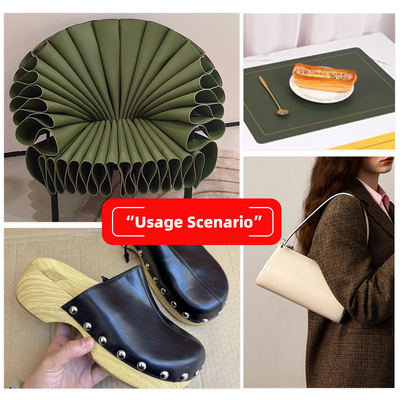 PVC Litchi Grain Double Face Materiali di pelle sintetica in incisione impermeabile per borsa Tavolo Matta cintura Scopi decorativi