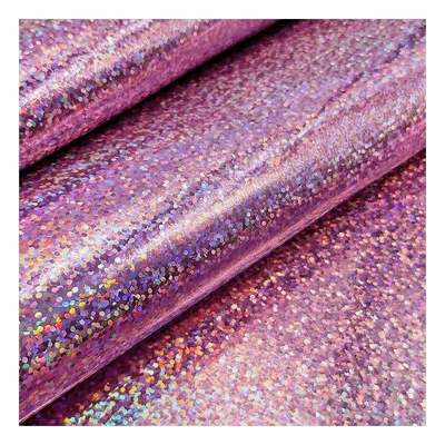 PU Olografico Specchio in Pelle Grande Motivo Vetro Grana Specchio Sintetico Artificiale Faux Scarpe Vanity Case Borsa in Pelle Tessuto