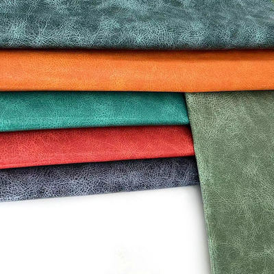 Tissu in pelle sintetica stampato in PVC impermeabile a motore a olio per notebook / tappetino da tavolo / scatola di imballaggio con conchiglia per telefono per borse artigianali